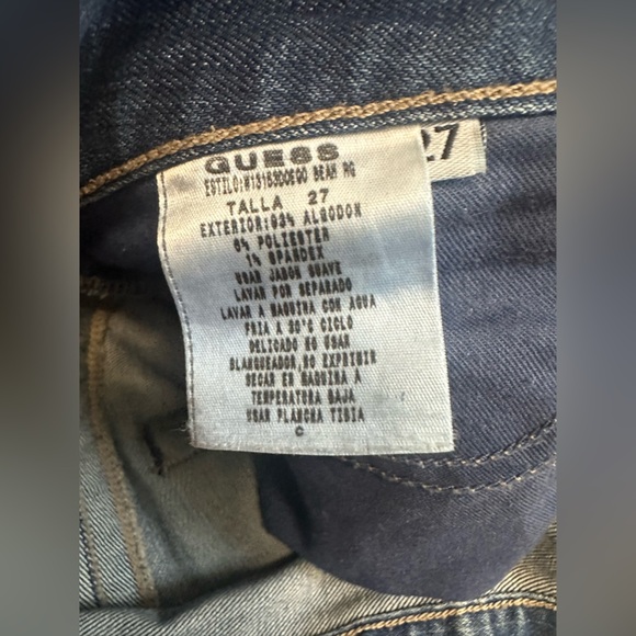 Guess Blue Straight Leg Jeans Modern Fit - Picture 6 of 9